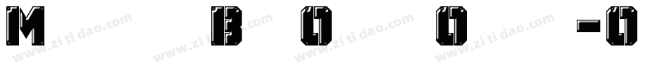 MechanicalBoldOutlineOblique-OP48字体转换