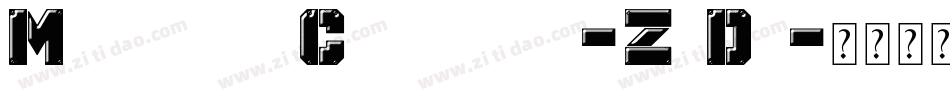 MechanicalCondensed-ZeDx字体转换