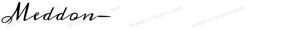 Meddon字体转换