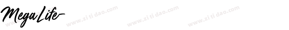MegaLife字体转换