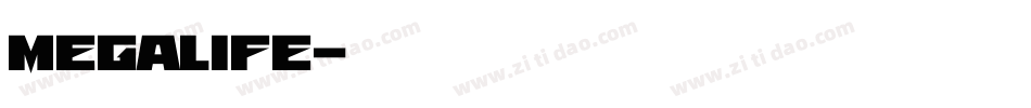 MegaLife字体转换