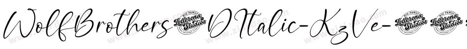 WolfBrothers3DItalic-KzVe字体转换