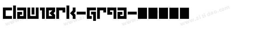 Claw1Brk-Gr9a字体转换