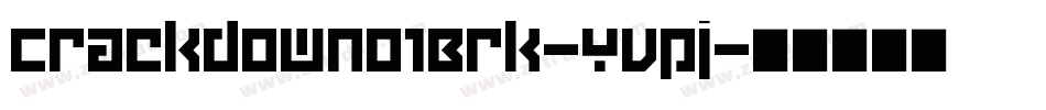 CrackdownO1Brk-Yvpj字体转换