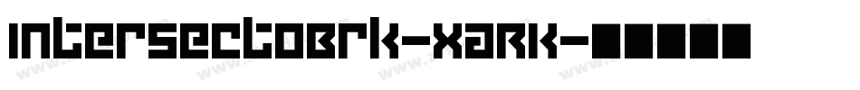 IntersectOBrk-XaRK字体转换