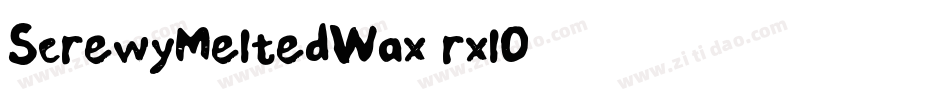 ScrewyMeltedWax-rxlO字体转换