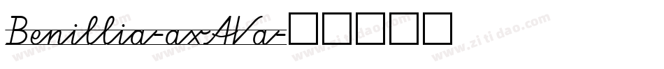 Benillia-axAVa字体转换