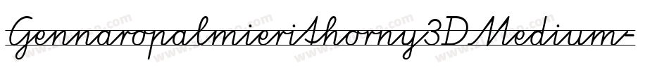 Gennaropalmierithorny3DMedium-86VA字体转换