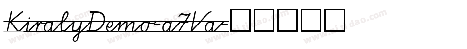 KiralyDemo-a7Va字体转换
