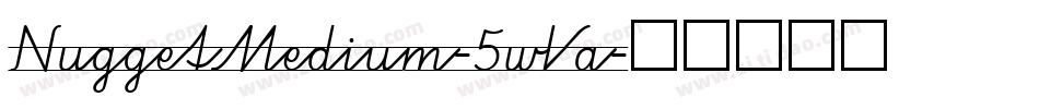 NuggetMedium-5wVa字体转换