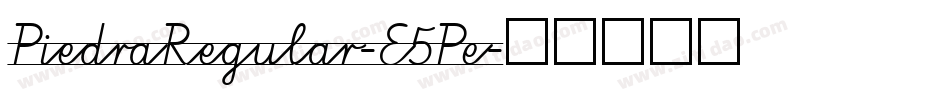 PiedraRegular-E5Pe字体转换