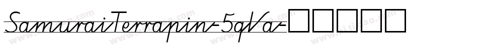 SamuraiTerrapin-5qVa字体转换