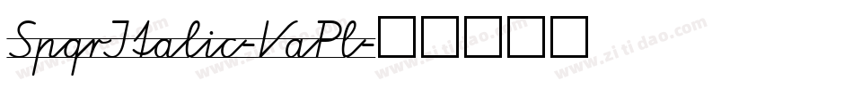 SpqrItalic-VaPl字体转换