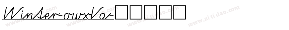 Winter-owxVa字体转换