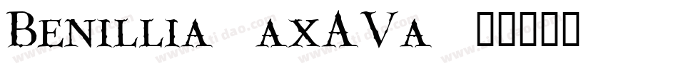 Benillia-axAVa字体转换