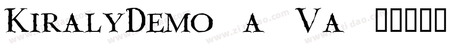 KiralyDemo-a7Va字体转换