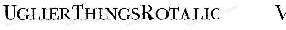 UglierThingsRotalic-63VA字体转换