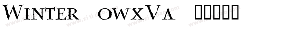 Winter-owxVa字体转换