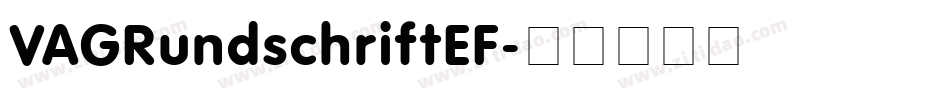 VAGRundschriftEF字体转换