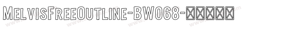 MelvisFreeOutline-BW068字体转换