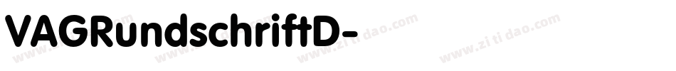 VAGRundschriftD字体转换
