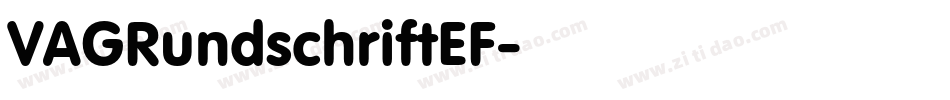 VAGRundschriftEF字体转换