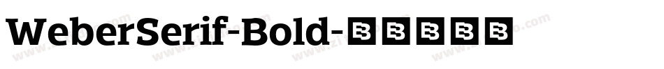 WeberSerif-Bold字体转换