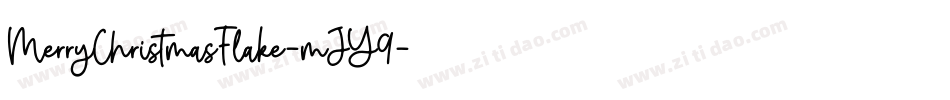 MerryChristmasFlake-mJY9字体转换