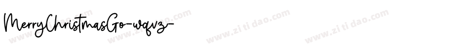 MerryChristmasGo-wqvz字体转换