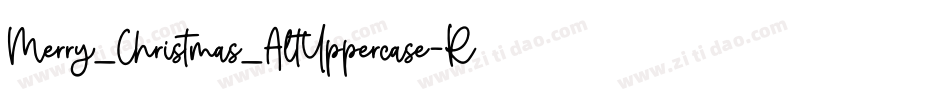 Merry_Christmas_AltUppercase-Regular字体转换