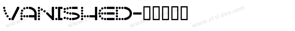 vanished字体转换