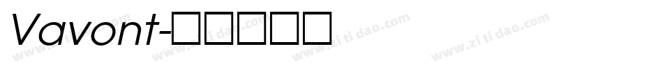 Vavont字体转换