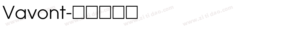 Vavont字体转换
