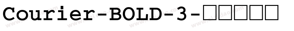 Courier-BOLD-3字体转换