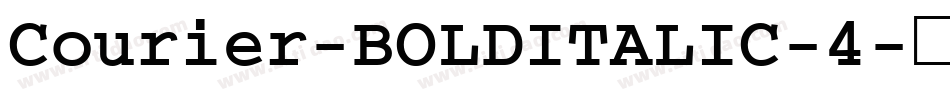 Courier-BOLDITALIC-4字体转换