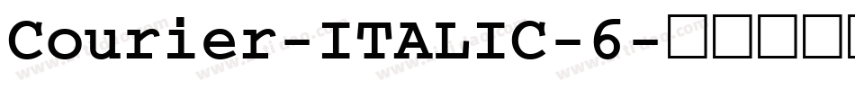 Courier-ITALIC-6字体转换