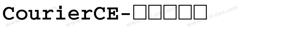 CourierCE字体转换