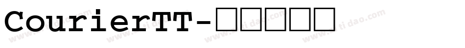 CourierTT字体转换