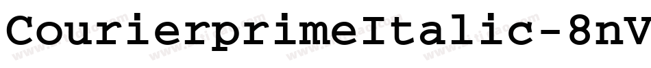 CourierprimeItalic-8nVD字体转换