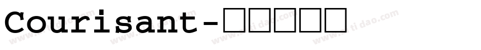 Courisant字体转换