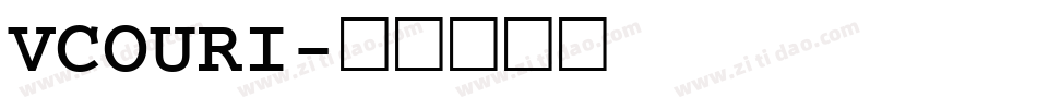 VCOURI字体转换