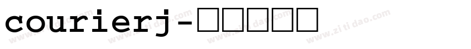 courierj字体转换