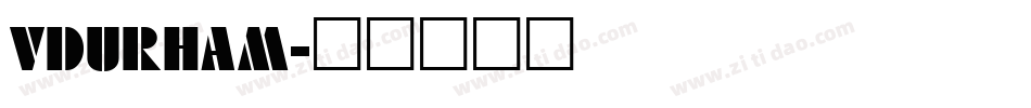 VDURHAM字体转换