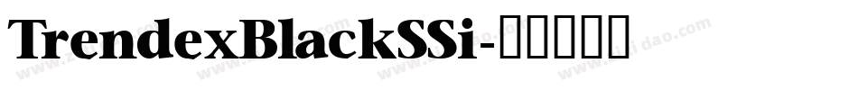 TrendexBlackSSi字体转换