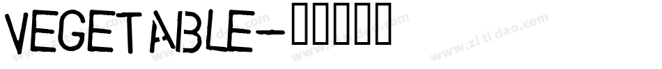 VEGETABLE字体转换