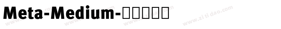 Meta-Medium字体转换