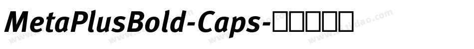 MetaPlusBold-Caps字体转换