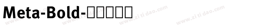 Meta-Bold字体转换