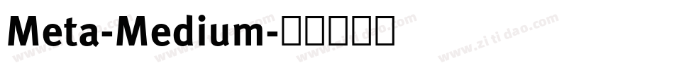 Meta-Medium字体转换