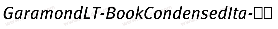 GaramondLT-BookCondensedIta字体转换